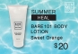 summer skin lotion